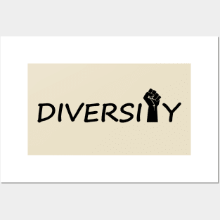 Diversity being creative typography design Posters and Art